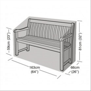 3 Seater Bench Cover, Black