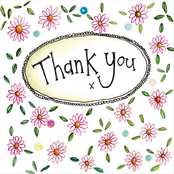 Flower Thank You Card | Iron Acton Garden Centre