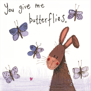 You Give Me Butterfles Card