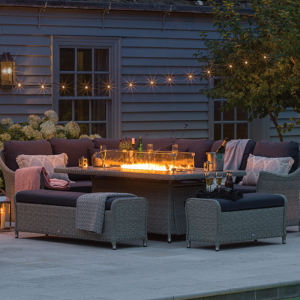 Bramblecrest Monterey Firepit Rectangle Sofa Set