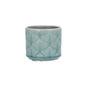 Blue Wavy Ceramic Mini Pot Cover
