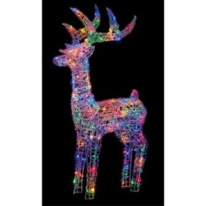 Acrylic Reindeer 1.15m Multi was £99.99 NOW £79.99