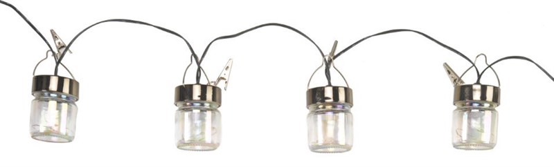 Firefly Opal Jar String Lights - Set of 10
