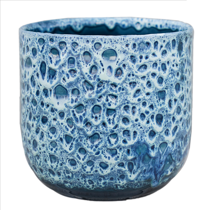 Monza Vintage Blue Planter 15.5cm