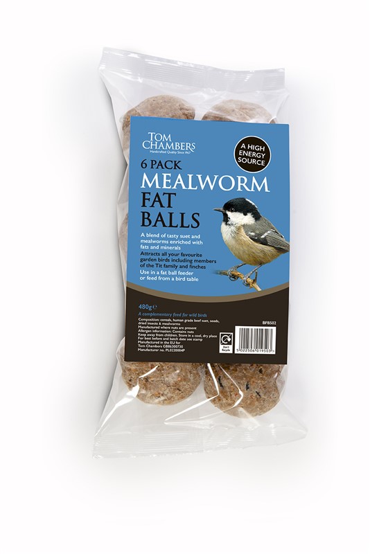 Fat Balls 6 Pk Mealworm