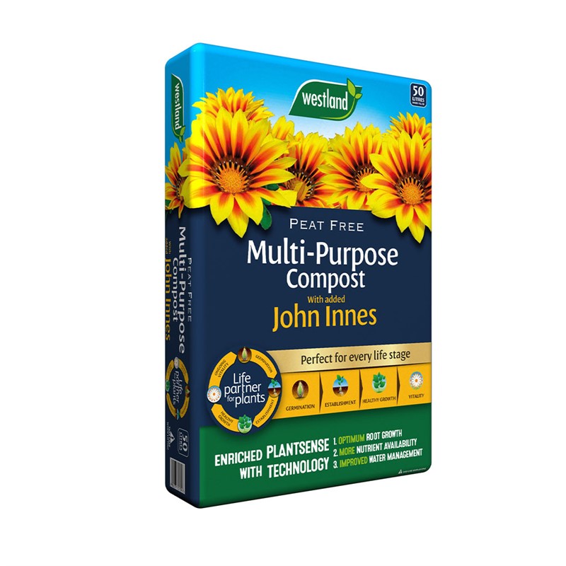 Multi Purpose Compost with John Innes Peat Free 50L