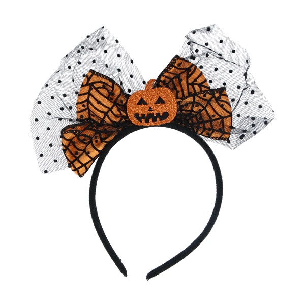 Hairband - Orange Pumpkin/Bow