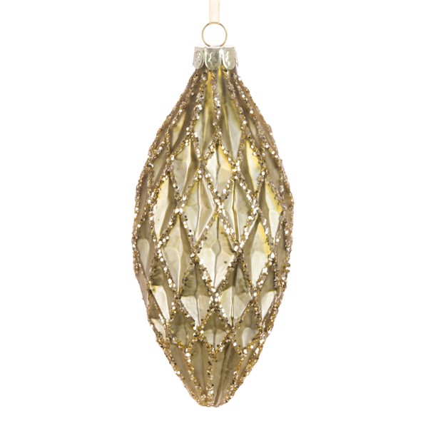 Glass Corin Finial 12cm
