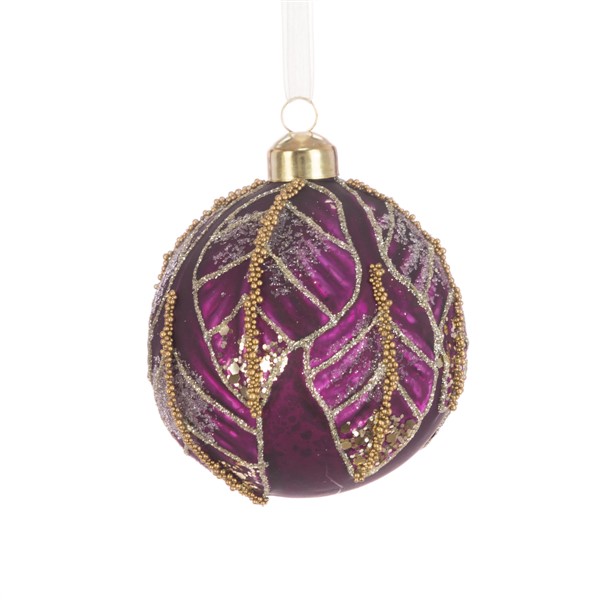 Glass Danica Bauble 8cm