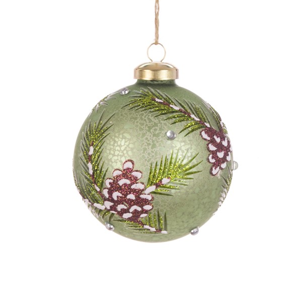 Glass Feray Bauble 8cm