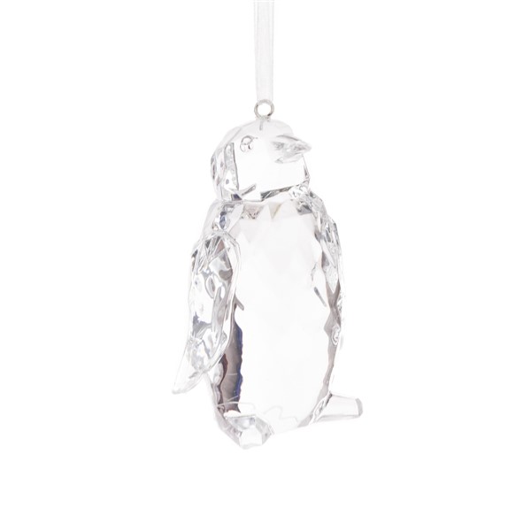 Clear Penguin Hanger 6cm