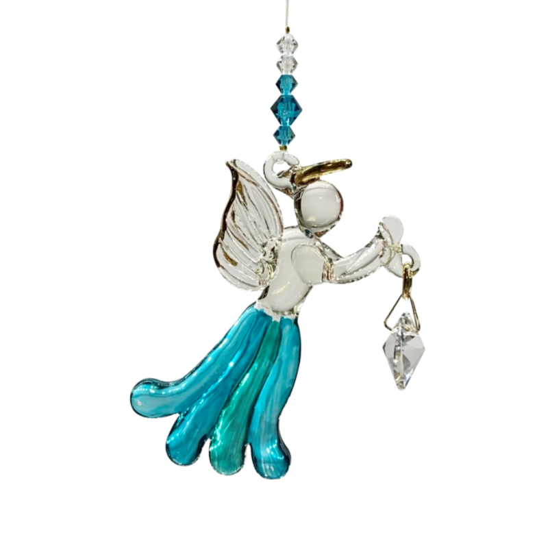 Angel (Glass) Blue Zircon