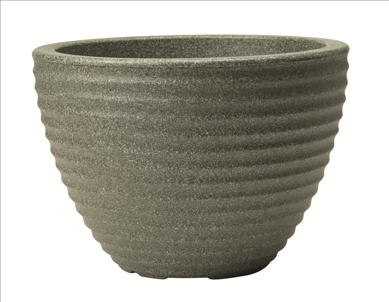 Low Honey Pot 50cm Marble Green