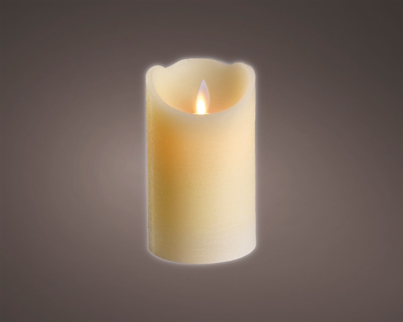 Cream Pillar Candle 12.5cm
