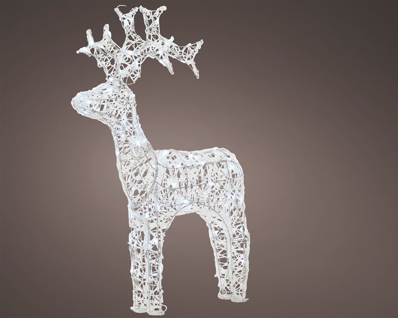 Reindeer 116cm 120 LED Cool White