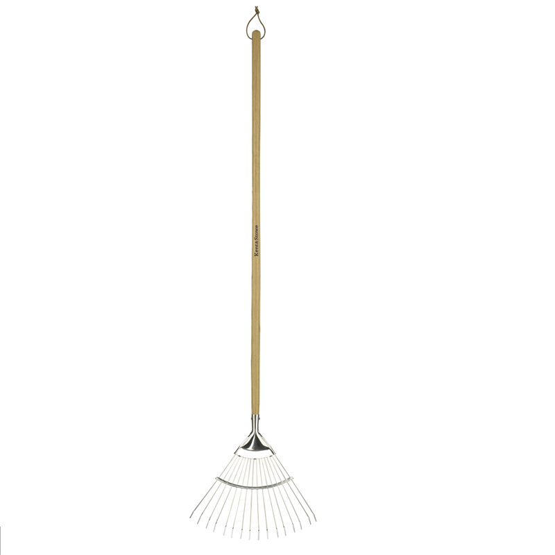 Stainless Steel Long Handled Lawn & Leaf Rake