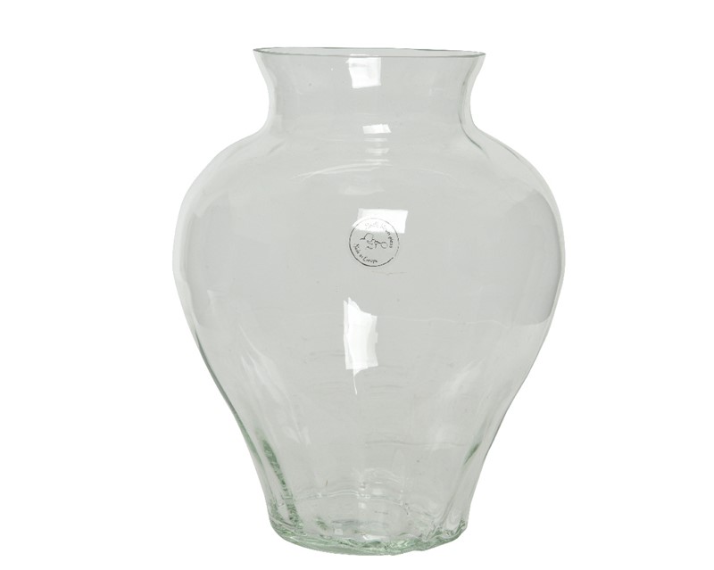 Clear Glass Vase 28cm