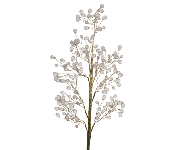 Acrylic Snow Branch Pink 60cm