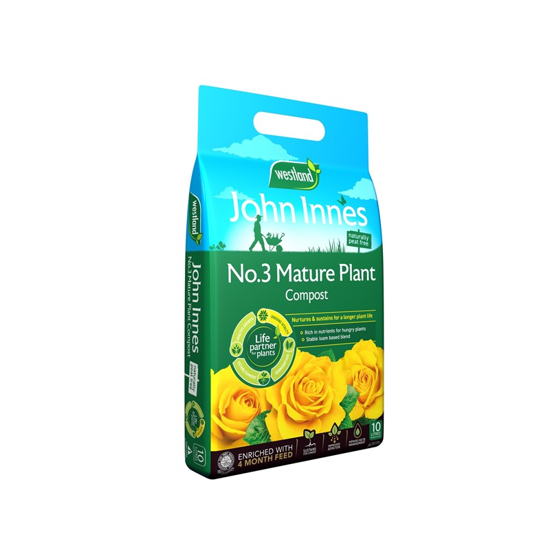 John Innes No 3 Mature Plant Peat Free  10L