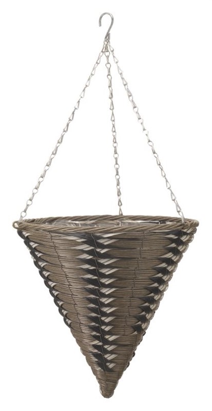 14” Kikuyu Faux Rattan Cone