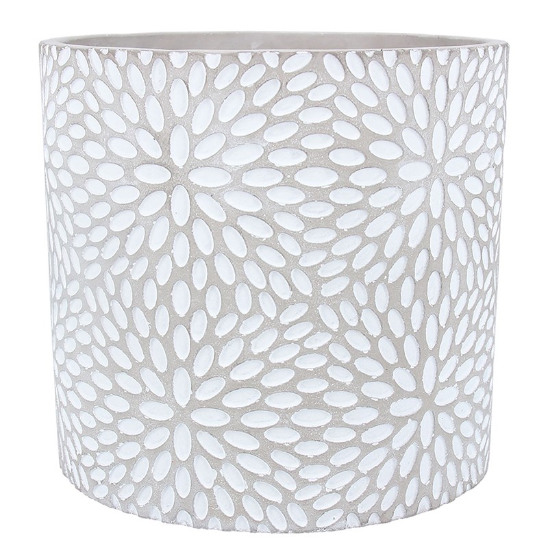Stone Effect Pot Cover 16.8cm