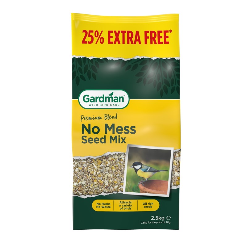 No Mess Seed Mix 2kg + 25% Extra Free