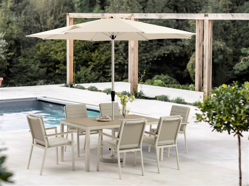 Zurich 6 Seat Dining Set - Mocha