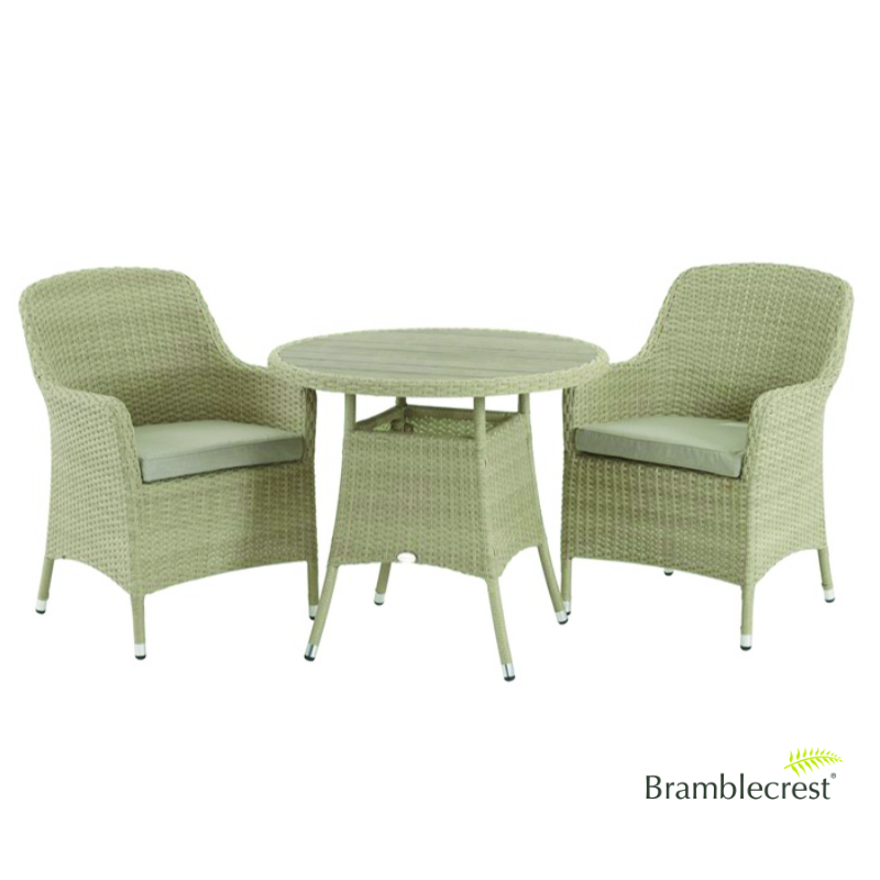 Bramblecrest Tetbury Bistro Set - Nutmeg