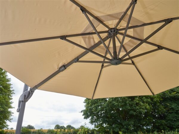 Bramblecrest Chichester Round Parasol - Sand