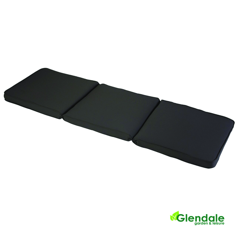 Glendale Charcoal Grey 3 Seater Bench Cushion
