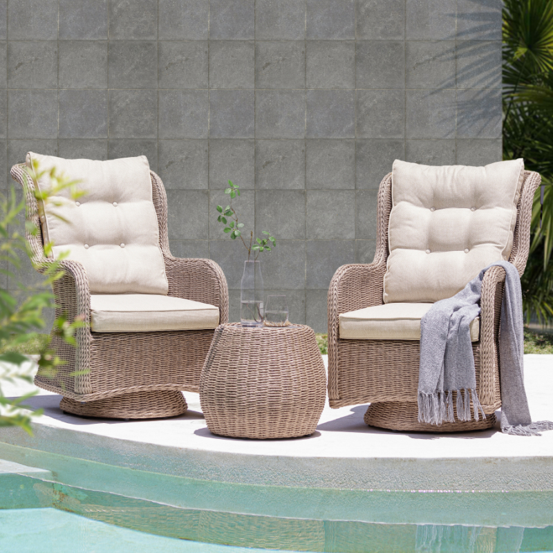 Tom Chambers Cabana Duo Swivel Set