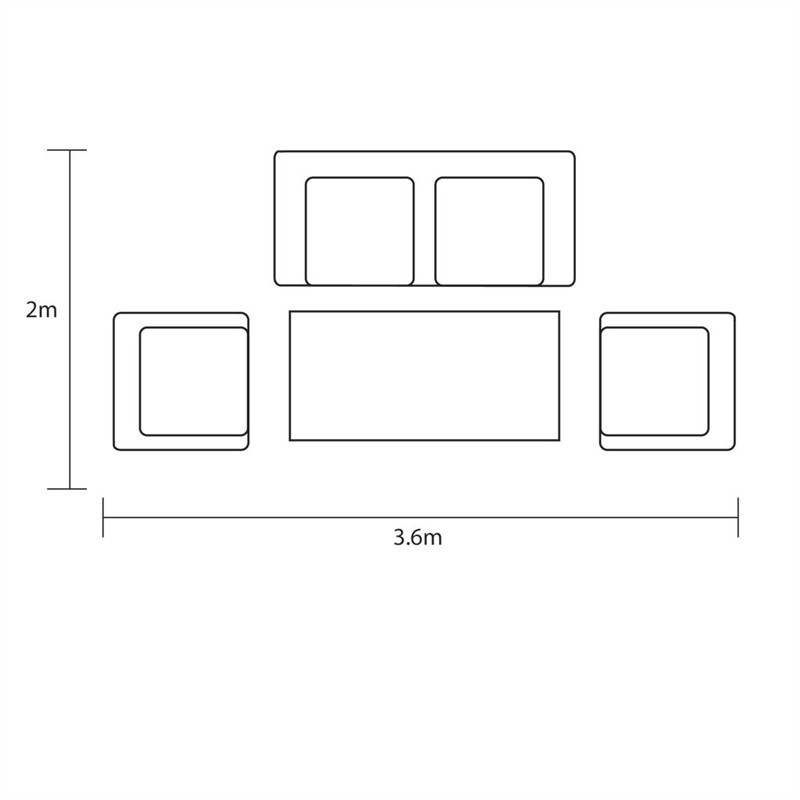 Hartman Kora 2 Seat Lounge Set - Image 3