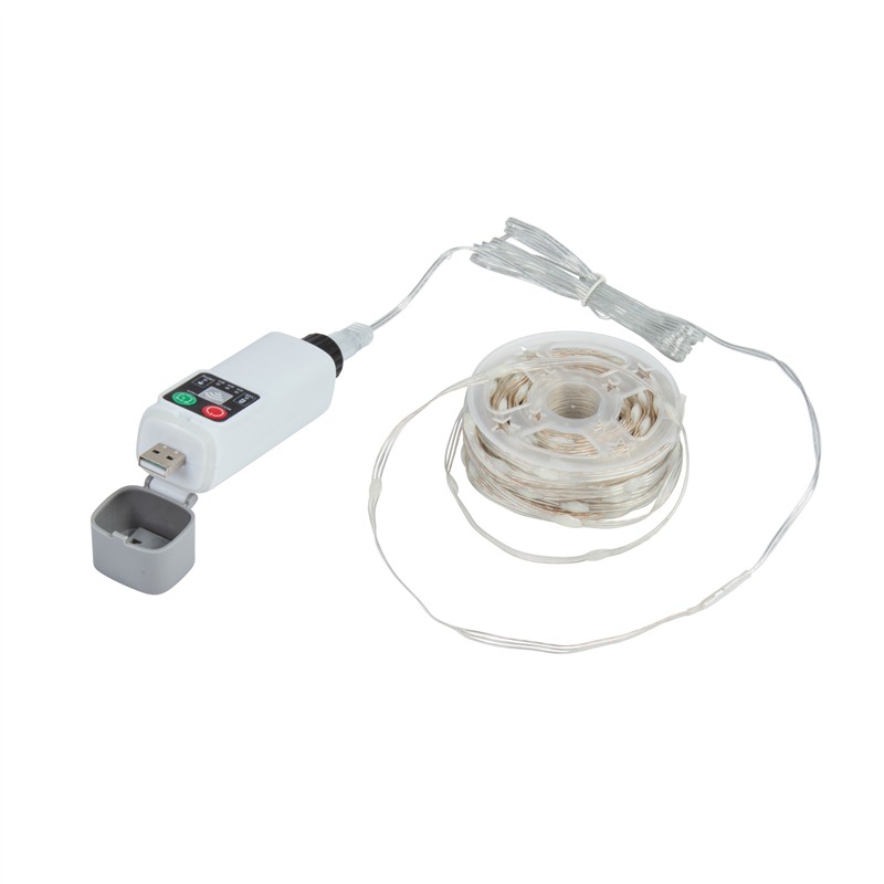 TwoTone® Rechargeable String Lights - 100 Warm/Multi-Colour LED - Image 3